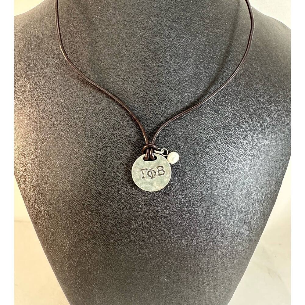 Gamma Phi Beta leather choker New With Tags - Picture 5 of 8